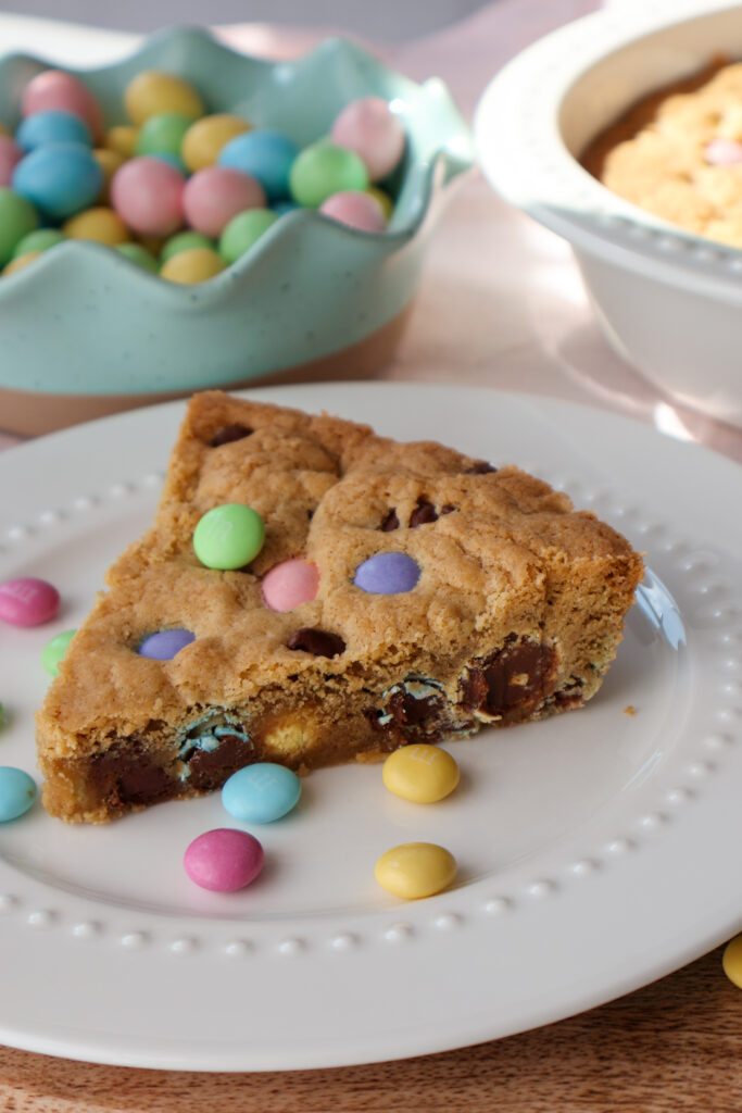 Gluten Free Chocolate Chip Cookie Cake - Golden Grace Kitchen