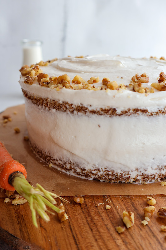 carrot cake with vanilla