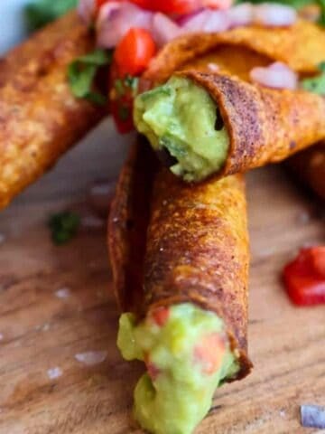 Vegan Taquitos with Guacamole