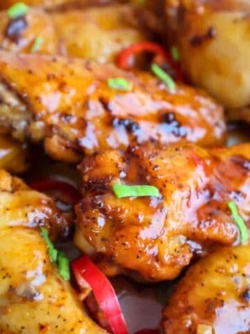 Gluten free chicken wings with lime