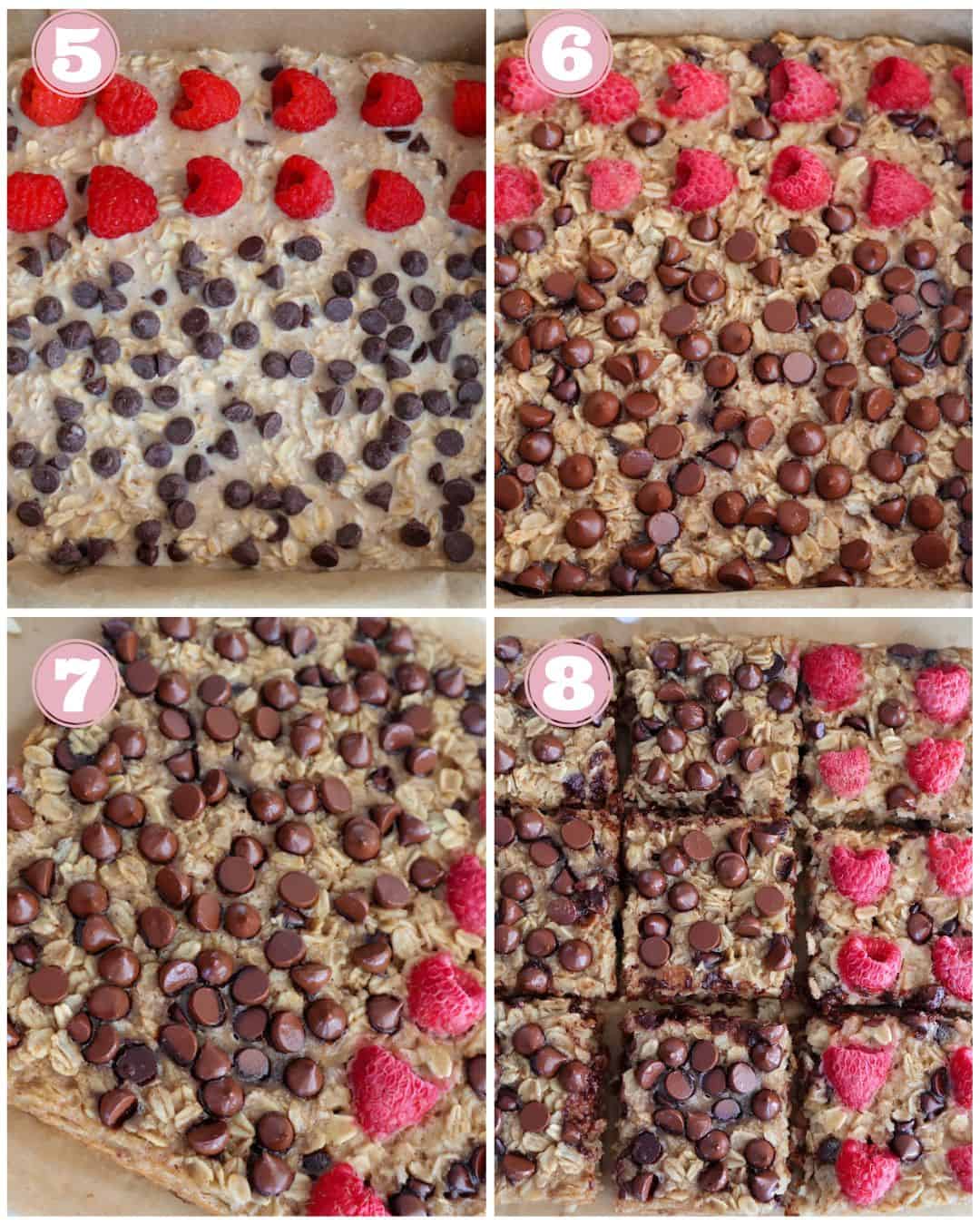 Healthy oat collage slices