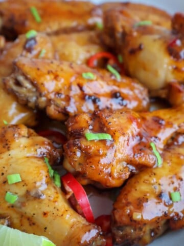 Gluten free chicken wings with lime