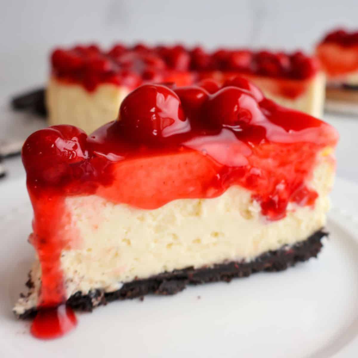 Gluten Free Baked Cheesecake - Golden Grace Kitchen