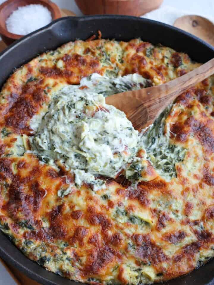 Spinach dip bite