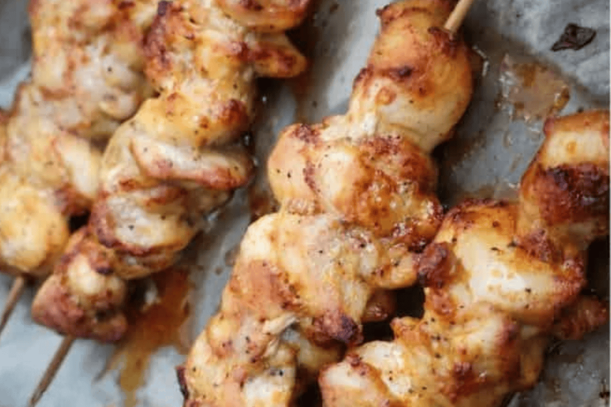 cooked chicken just out of the air fryer