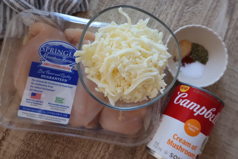 Ingredients chicken breast cream