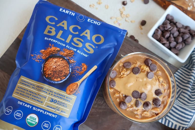 overnight oats with cacao bliss