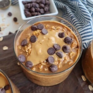 overnight oats with coconut and chocolate