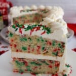 Sugar cookie cake slice