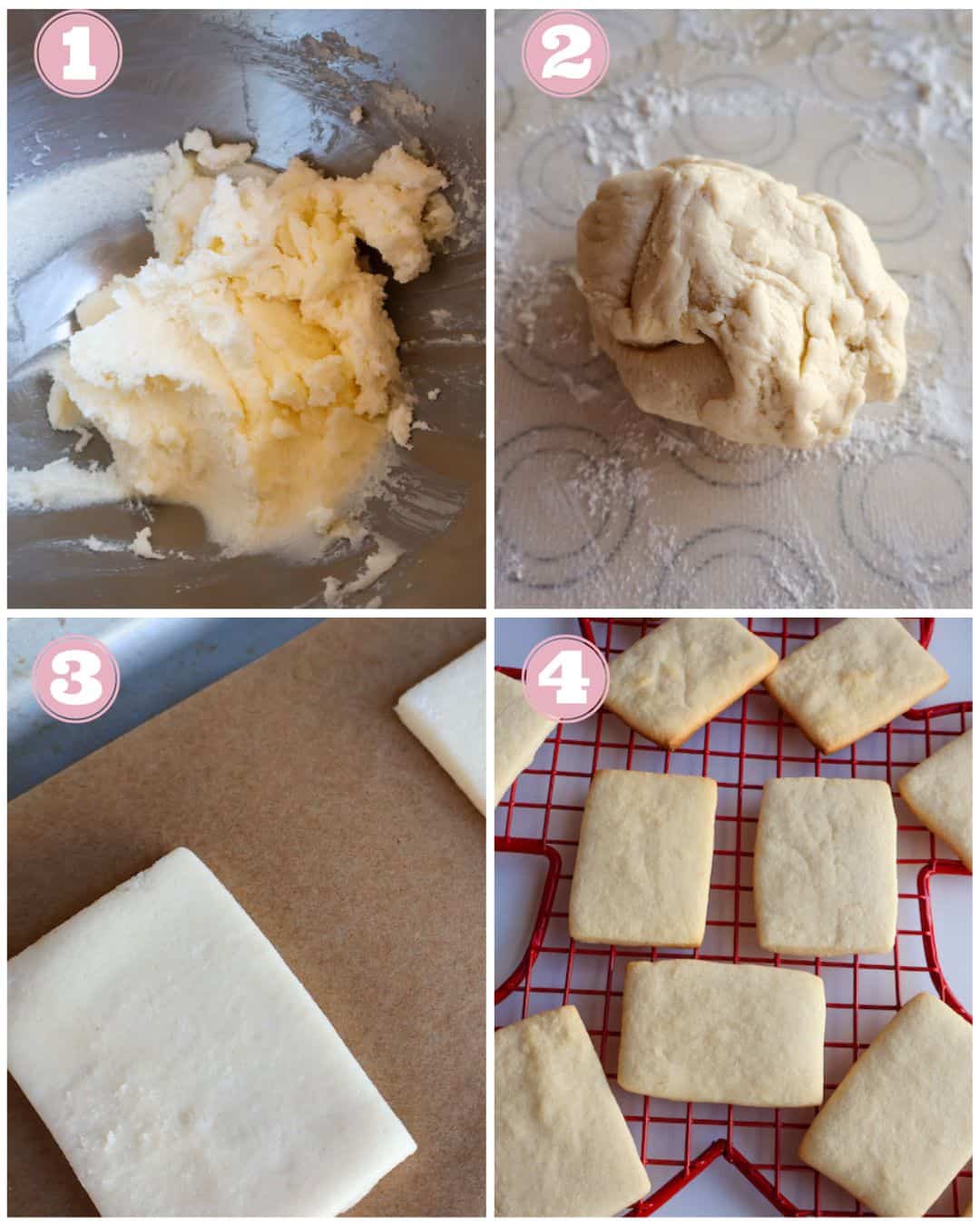 Christmas cookies instructions collage