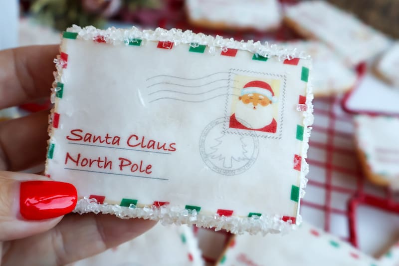 Christmas envelope cookie