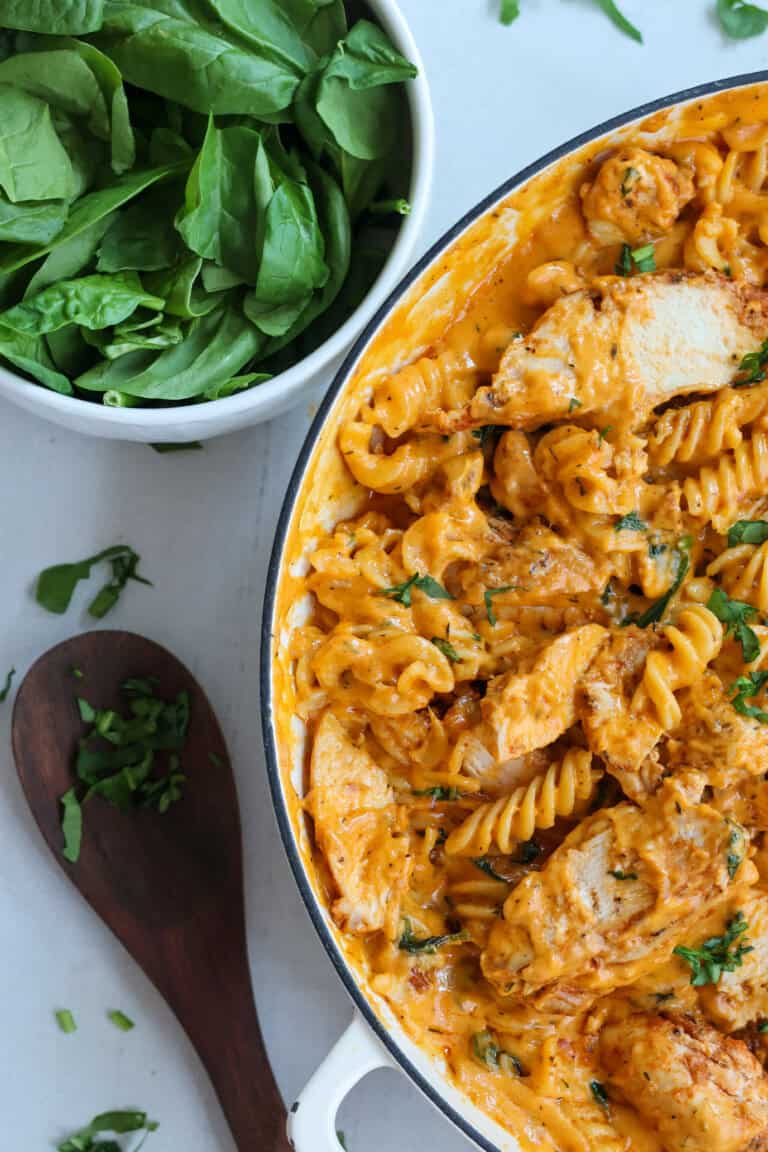 Pasta with Chorizo and Chicken - Golden Grace Kitchen